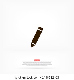 a pen vector icon 10 eps , Lorem ipsum Flat design