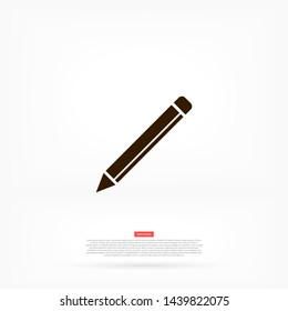 a pen vector icon 10 eps , Lorem ipsum Flat design