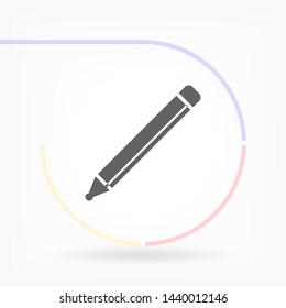a pen vector icon 10 eps , Lorem ipsum Flat design