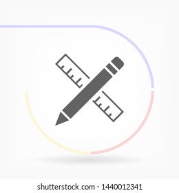 a pen vector icon 10 eps , Lorem ipsum Flat design