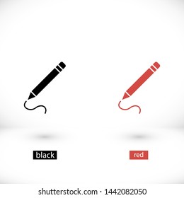 a pen vector icon 10 eps , Lorem ipsum Flat design