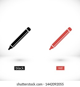 a pen vector icon 10 eps , Lorem ipsum Flat design