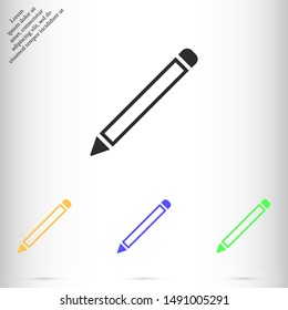 pen vector icon 10 eps , Lorem ipsum flat design