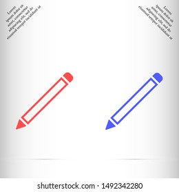 pen vector icon 10 eps , Lorem ipsum flat design