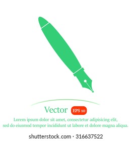 Pen vector icon.