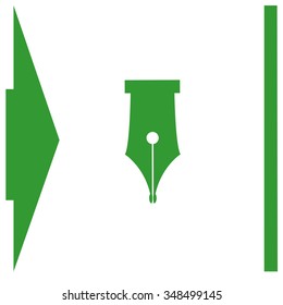 Pen vector icon.