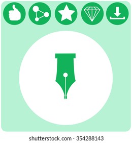 Pen vector icon.