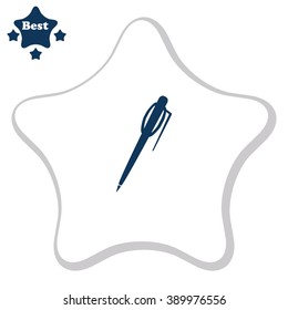 Pen vector icon.