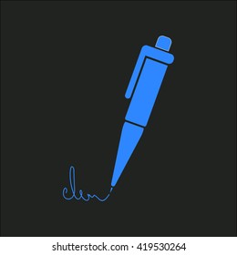 Pen - vector icon.