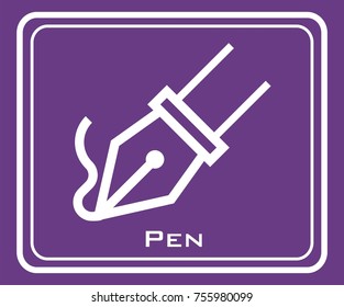 Pen vector icon