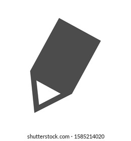 Pen vector icon. Black simple vector icon isolated on white background. vector icon Fountain pen silhouette. Web site page and mobile