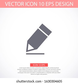 Pen vector icon. Black simple vector icon isolated on white background. vector icon Fountain pen silhouette. Web site page and mobile