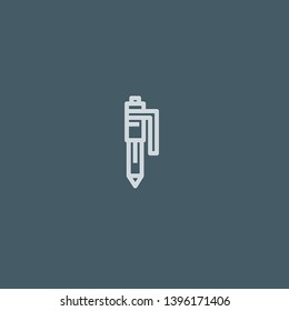 Pen vector icon. Pen concept stroke symbol design. Thin graphic elements vector illustration, outline pattern for your web site design, logo, UI. EPS 10.