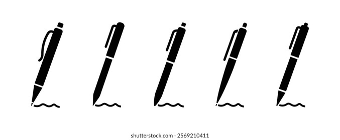 Pen vector icon design collection