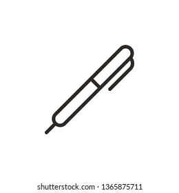 Pen vector icon. Element of design tool for mobile concept and web apps vector. Thin line icon for website design and development, app development. Vector icon