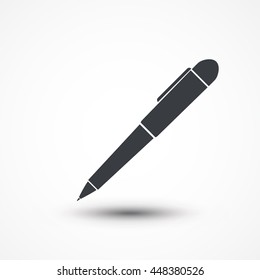 Pen - Vector icon. Eps10, JPEG, Picture, Image, Logo, Sign, Design, Flat, App, UI, Web, Art, Vector, Solid Style
