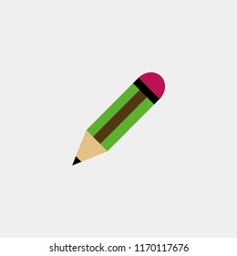 pen vector icon. flat pen icon vector