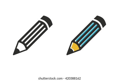 Pen     vector icon. Illustration isolated for graphic and web design.