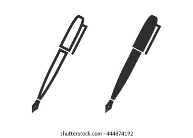 Pen vector icon. Illustration isolated on white background for graphic and web design.