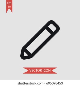 Pen vector icon, illustration symbol