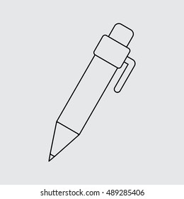 Pen vector icon Line style for web and mobile
