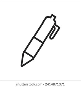 pen vector icon line template