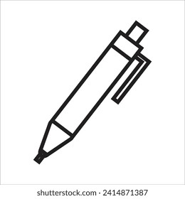 pen vector icon line template