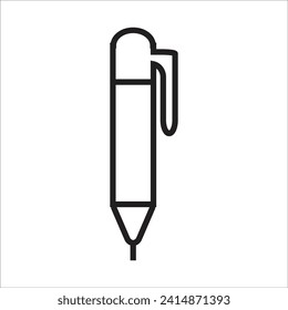 pen vector icon line template