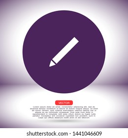 pen vector icon , Lorem ipsum flat design