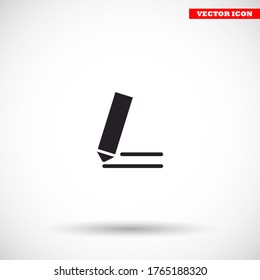 A pen vector icon , lorem ipsum Flat design