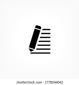 A pen vector icon , lorem ipsum Flat design