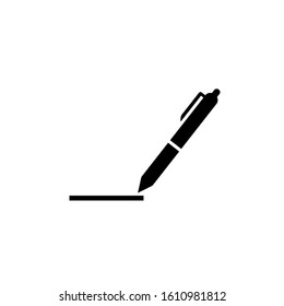 Pen vector icon on eps 10. Symbol icon tool for writing.
