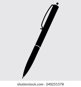 pen - Vector icon on a grey background