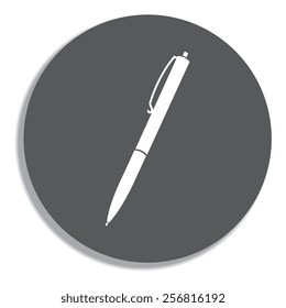 pen - Vector icon on a grey background