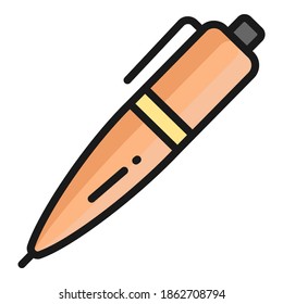 pen vector icon, school and education icon