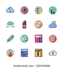 pen vector icon set