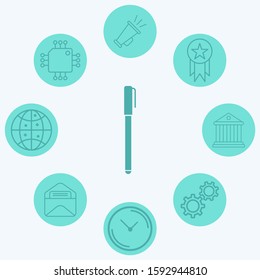 Pen vector icon sign symbol