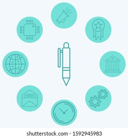 Pen vector icon sign symbol