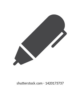 Pen vector icon, simple sign for web site and mobile app.