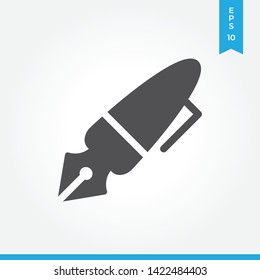 Pen vector icon, simple sign for web site and mobile app.