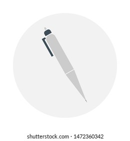 Pen vector icon. Stationery pen
