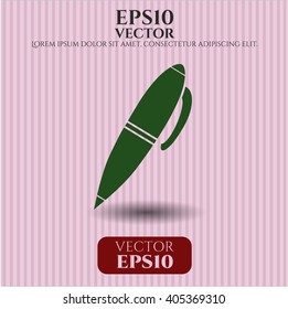 Icono o símbolo del vector de la pluma