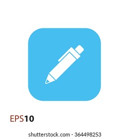Pen vector icon for web and mobile