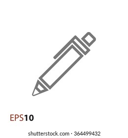 Pen vector icon for web and mobile