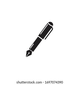 pen vector icon write symbol isolated on white