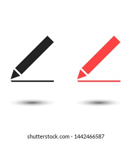 pen vector icons , Lorem ipsum flat design