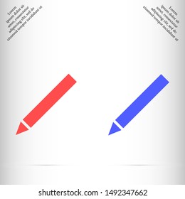 pen vector icons , Lorem ipsum flat design