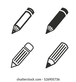 Pen vector icons set. Illustration isolated for graphic and web design.