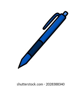 pen vector illustration isolated element design for back to school poster, flyer, web icon