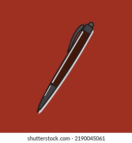 pen vector illustration minimalize concept.